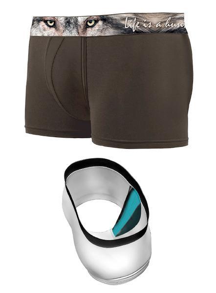 Die Herren-Boxershorts von Hillman bestechen durch ein auffälliges Wolfsgesicht-Design am Bund und sind aus antibakteriellem Gewebe gefertigt, das für hohen Tragekomfort sorgt. Zusammen mit einer silber-schwarzen Schuheinlage mit türkisfarbener Innensohle verleihen diese Jagd-Boxershorts dem Träger einen zusätzlichen Hauch von Stil.